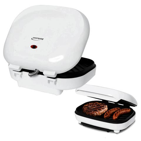 Electric Contact Grill 2 Slice Capacity - White