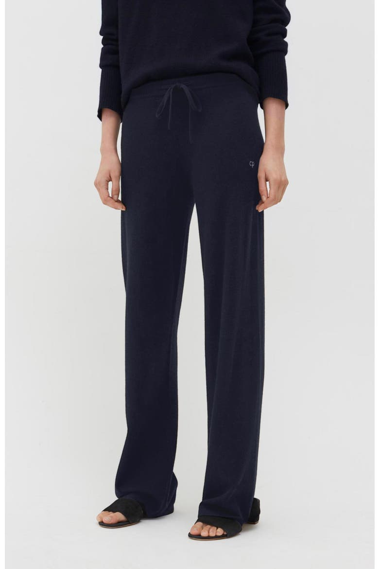 Pure Cashmere Wide Leg Pants, Main, color, Navy