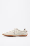 Bimba y Lola White Leather 13 11 Lace-Up Sneaker