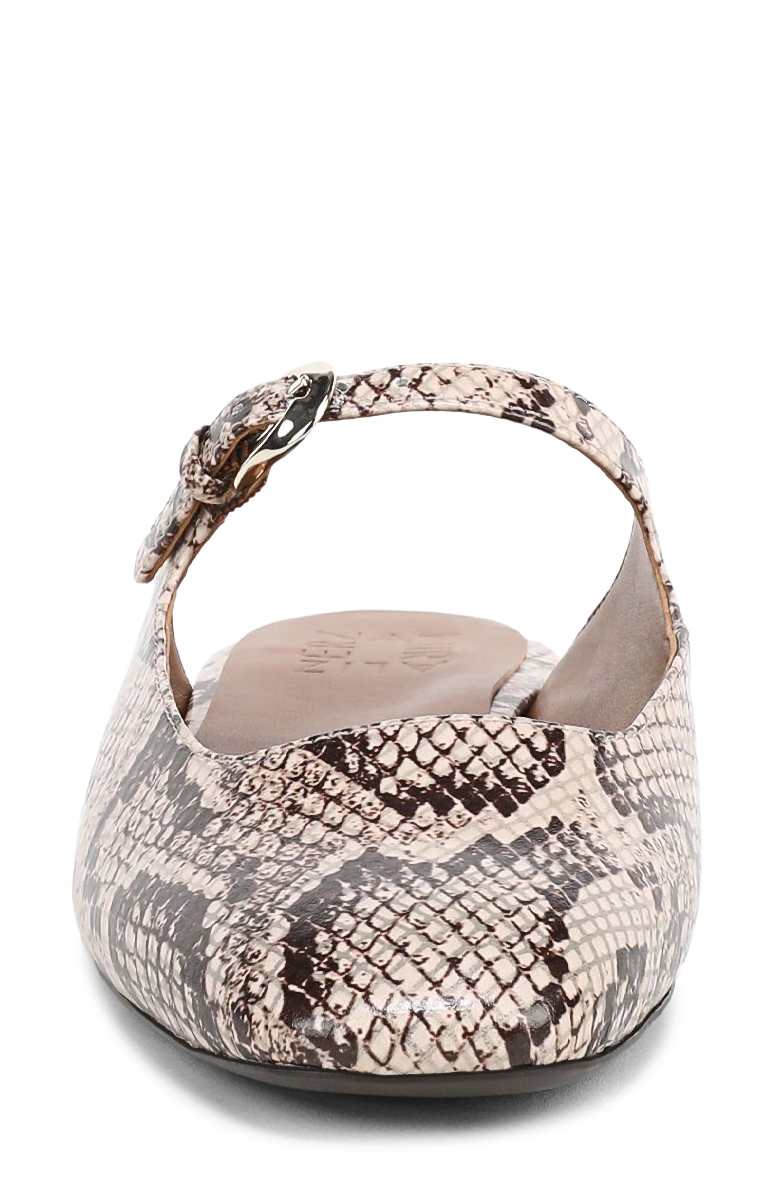 Naturalizer Apple Mary Jane Mule, Alternate, color, Beige Snake Print Faux Leather
