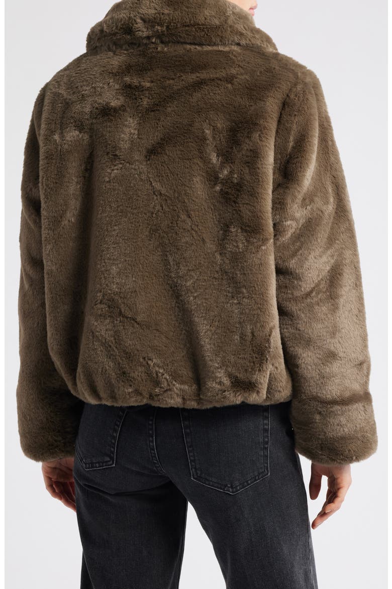 Jeon Water Repellent Reversible Faux Fur Jacket, Alternate, color, MUD