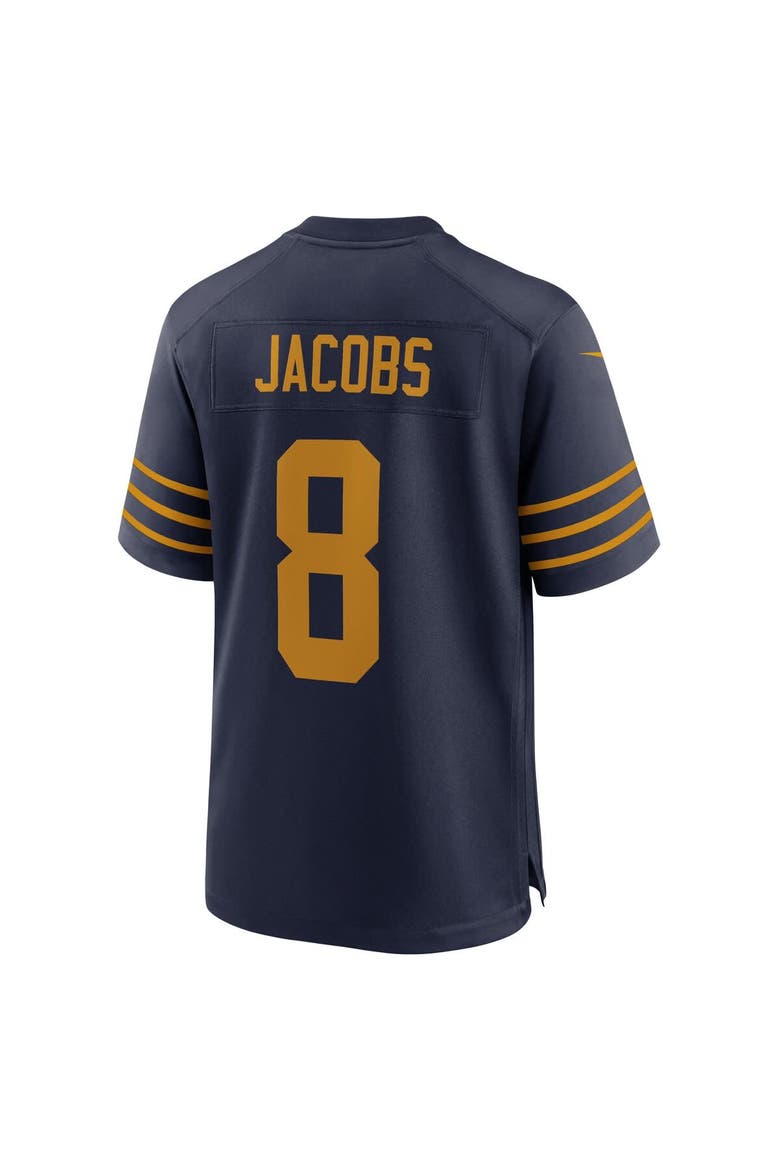 Men's Nike Josh Jacobs Navy Green Bay Packers The 1923 Classic Game Jersey, Alternate, color, Navy