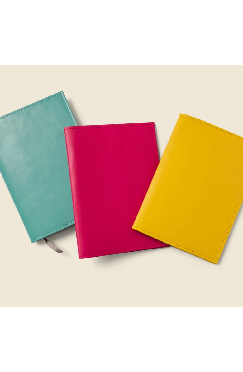 Casupo Refillable A5 Leather Journal Cover, Alternate, color, Teal