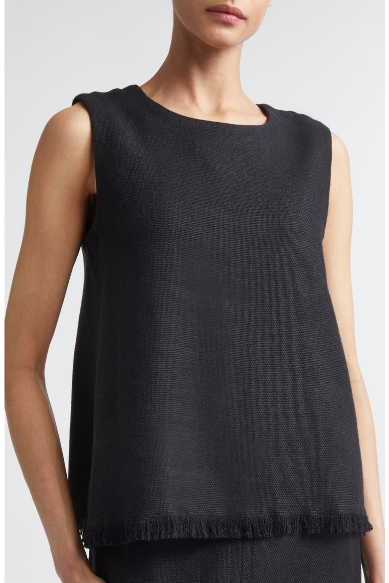 Anika Sleeveless Top, Alternate, color, BLACK