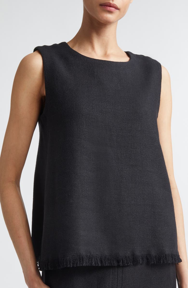 Max Mara Anika Sleeveless Top, Alternate, color, Black