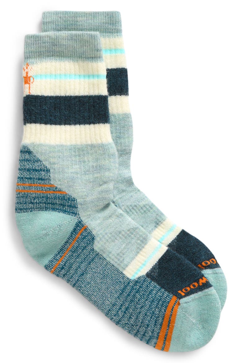 Hike Light Cushion Crew Socks, Alternate, color, FROSTY GREEN