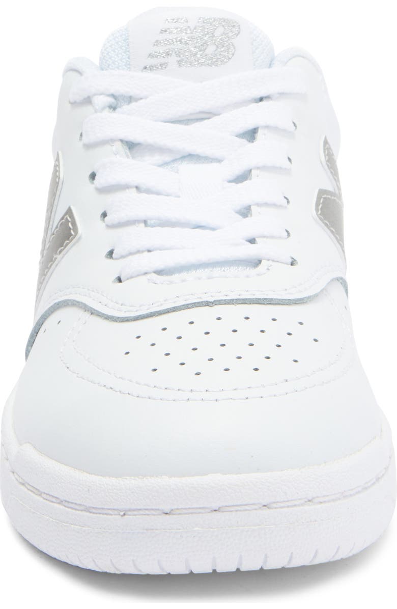 New Balance 80 Basketball Sneaker, Alternate, color, White/ Metallic Silver