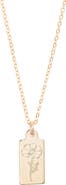 Set & Stones Tawney Birth Flower Pendant Necklace