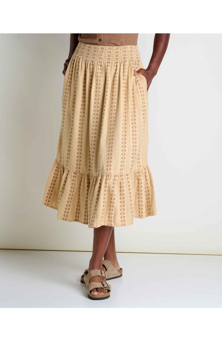 Toad 
Co Cipher Midi Skirt, Main, color, Chai