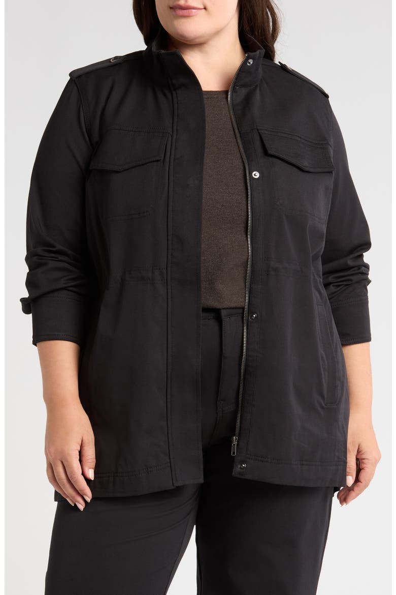 Vineyard Stretch Twill Jacket, Main, color, BLACK