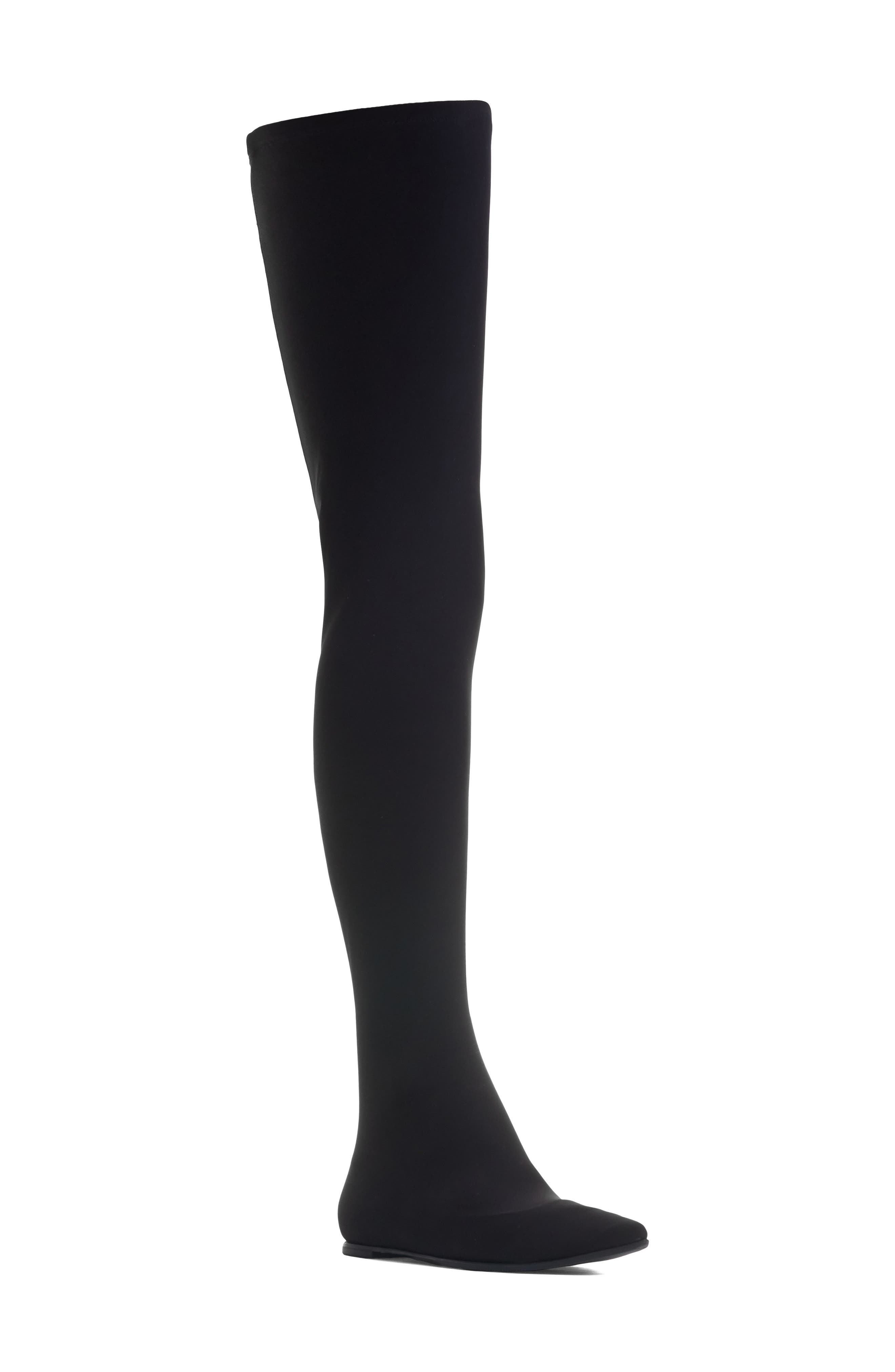 Dolce&Gabbana Lollo Pointed Toe Thigh High Boot, Main, color, 