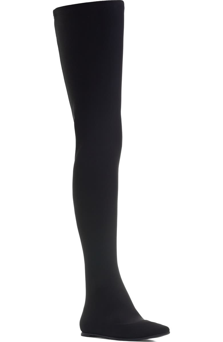 Dolce&Gabbana Lollo Pointed Toe Thigh High Boot, Main, color,