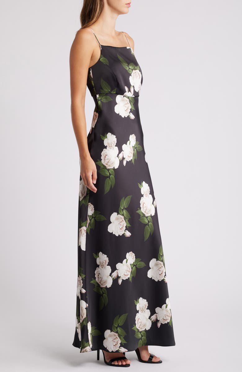 Sachin & Babi Shyla Satin Crepe Gown, Alternate, color, 