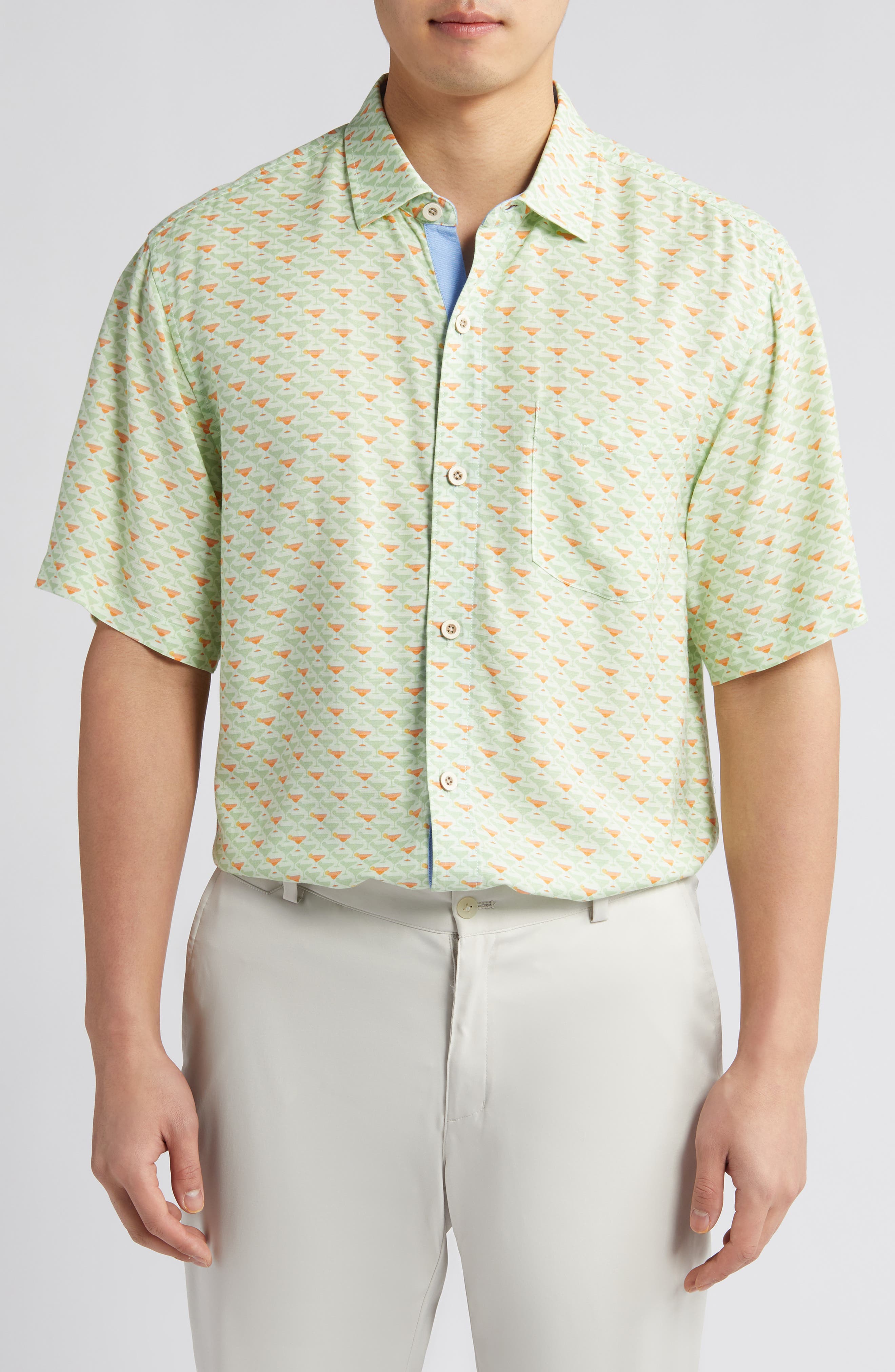 Tommy Bahama Veracruz Cay Cocktail Mixer Short Sleeve Button-Up Shirt