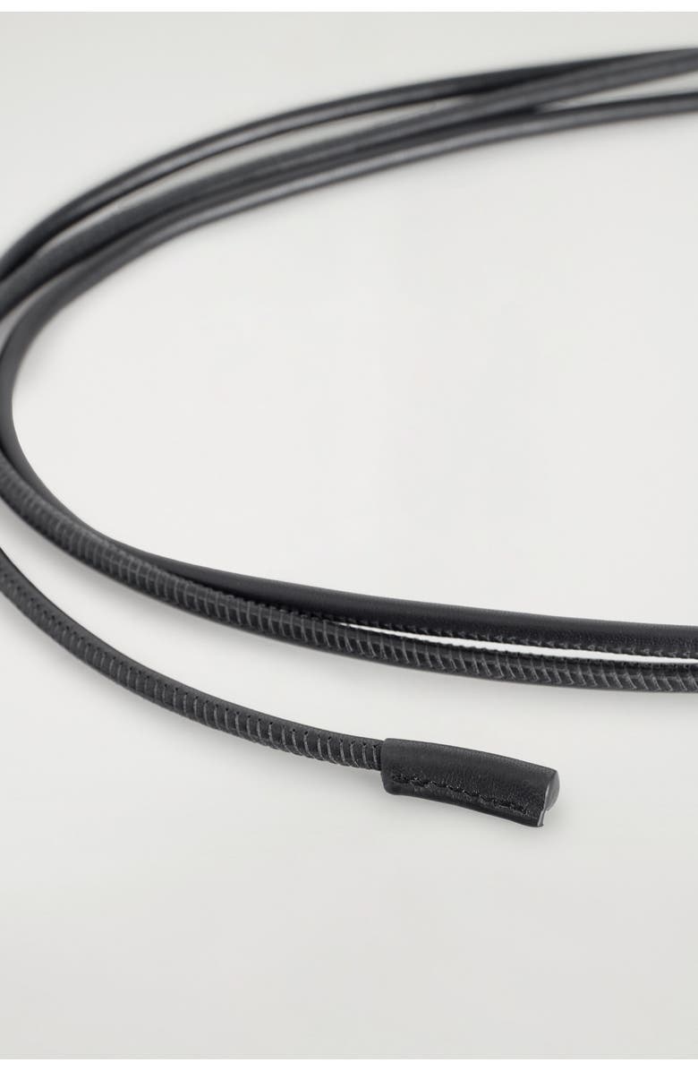 COS Leather Rope Belt, Alternate, color, Black