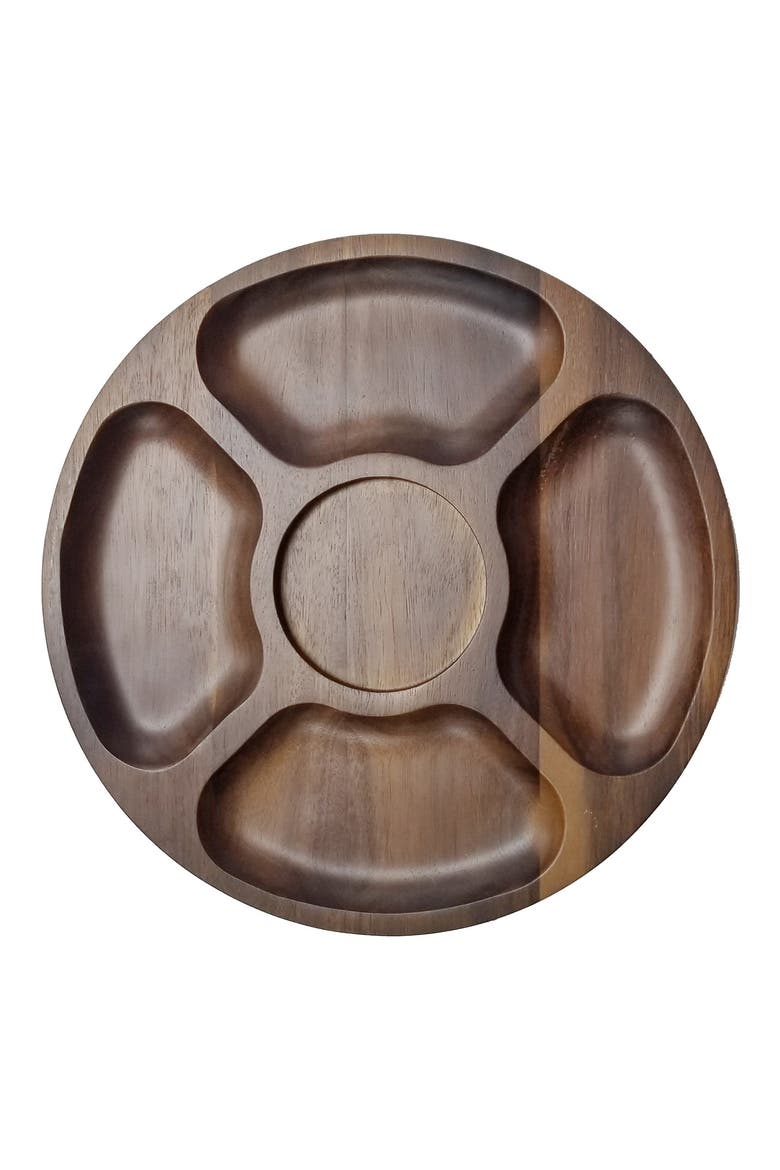 INTERNATIONAL Acacia Wooden Serving Tray, Main, color, BROWN