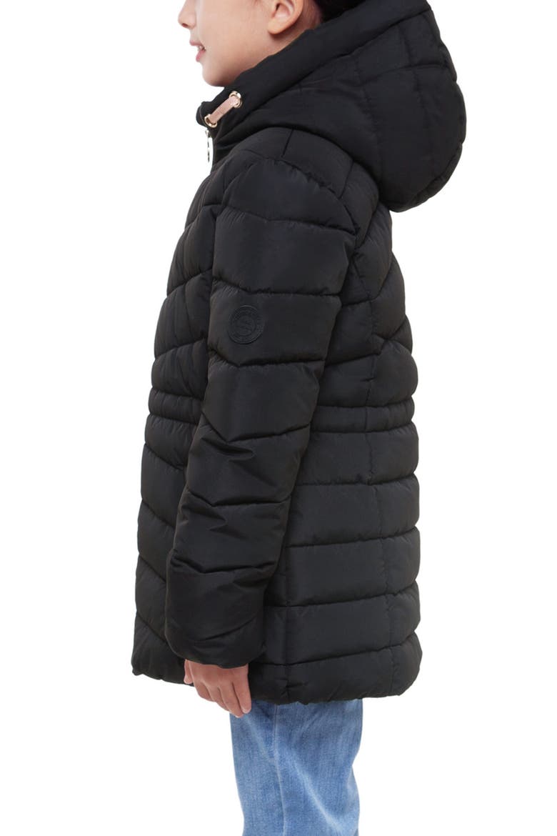 Kids' Shower Resistant Puffer Jacket, Alternate, color, Black