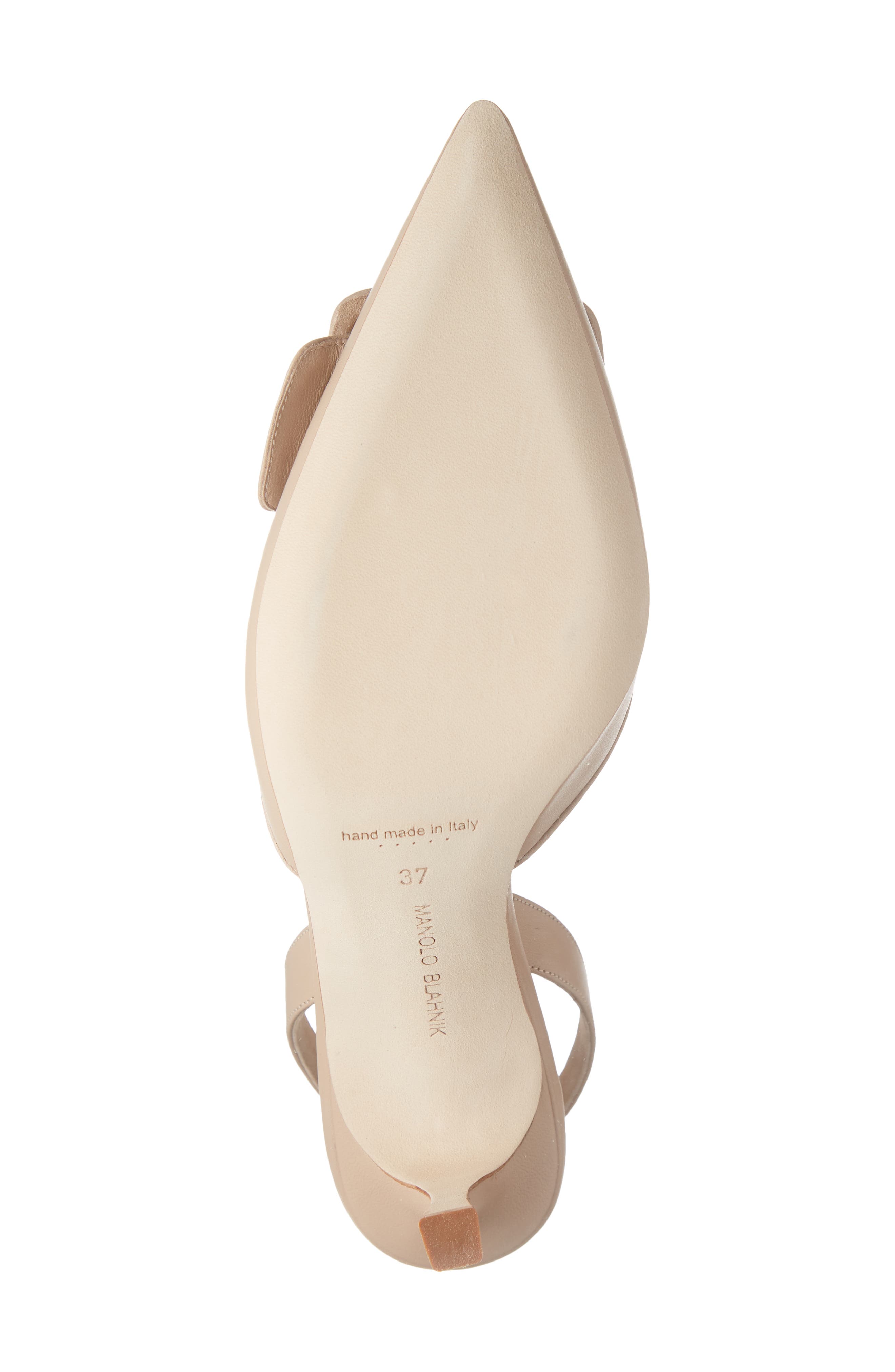 Maysli Buckle Slingback Pointed Toe Pump, Alternate, color, BEIGE