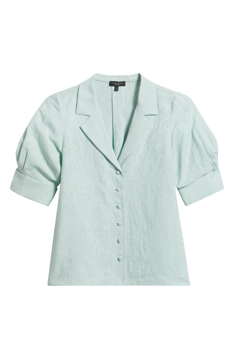 rag & bone Carmella Woven Shirt, Alternate, color, Mint