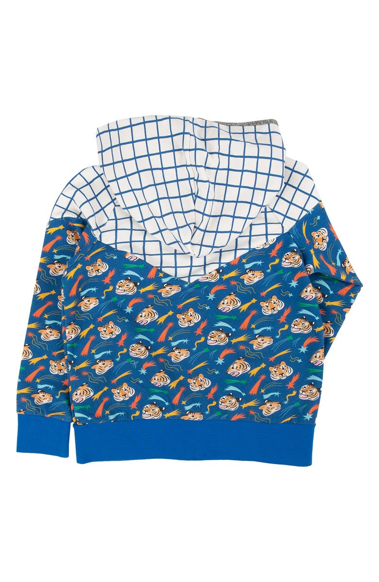 Miki Miette Kids' Wild Thing Mix Print Zip-Up Hoodie, Alternate, color, Wildthing