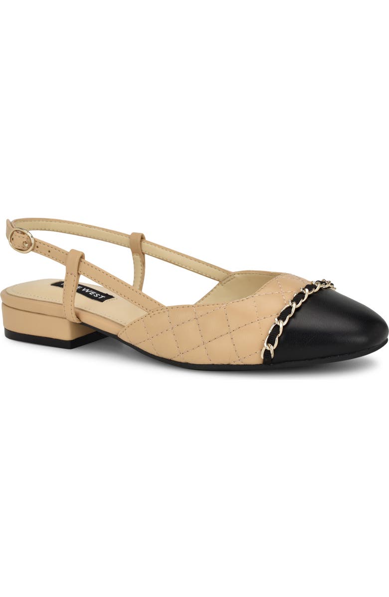 Nine West Charme Slingback Cap Toe Pump, Main, color,