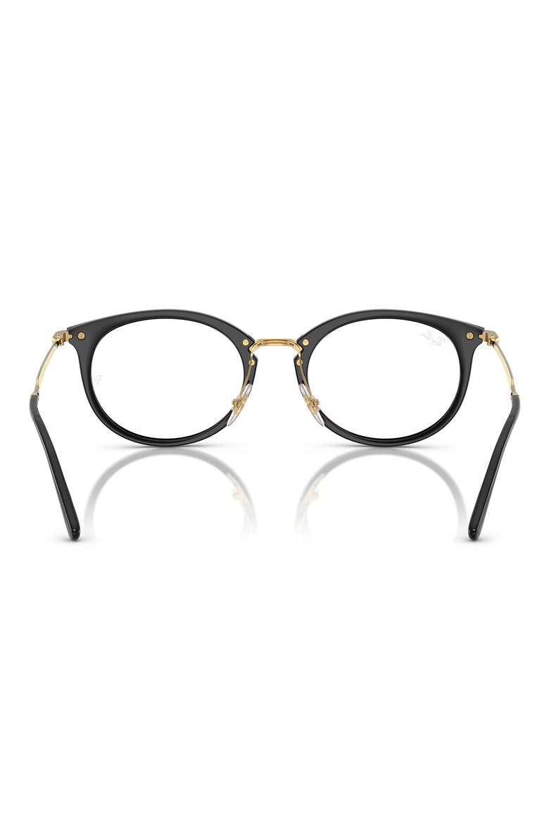 51mm Oval optical glasses, Alternate, color, BLACK