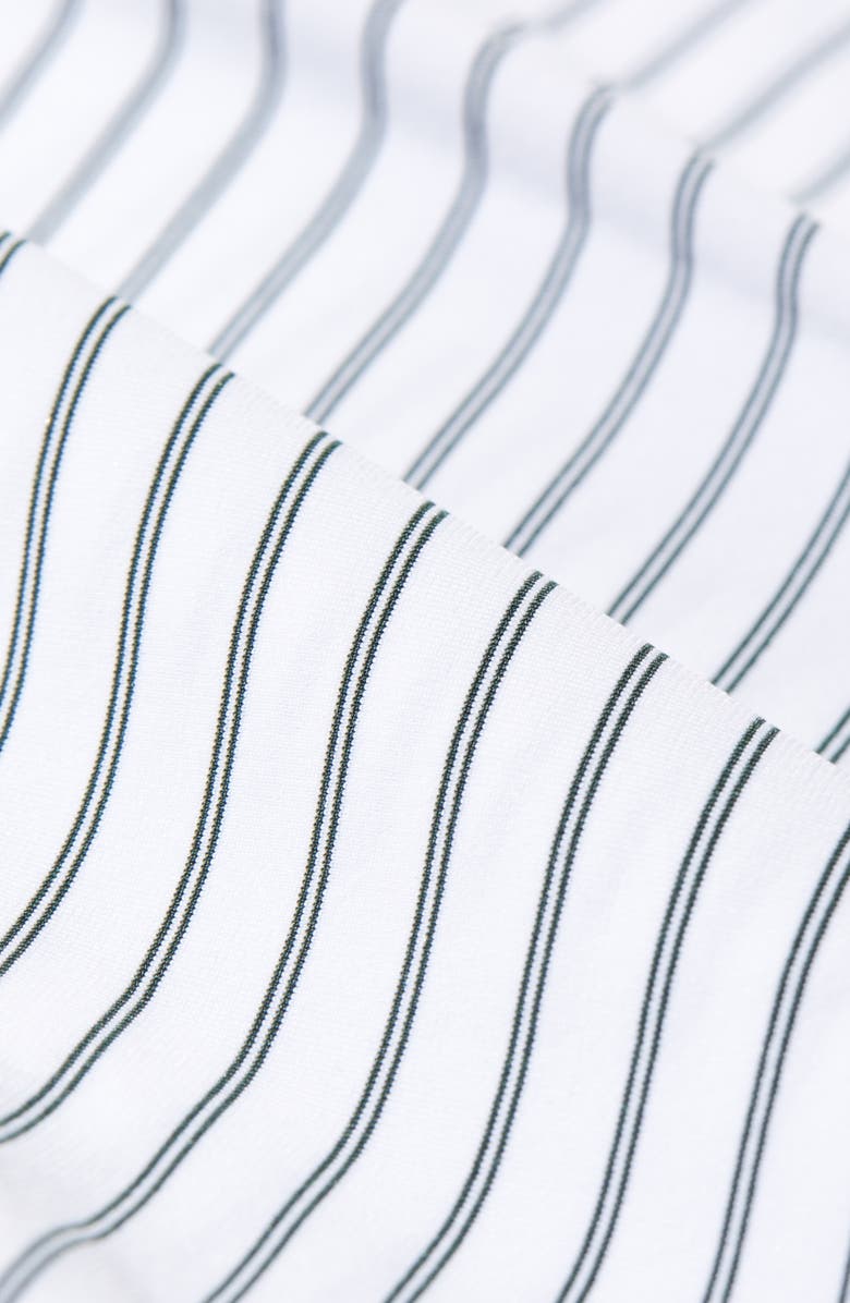 Rhone Commuter Polo, Alternate, color, White/ Green Double Stripe