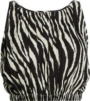 Elan Sleeveless Crop Cover-Up Top
