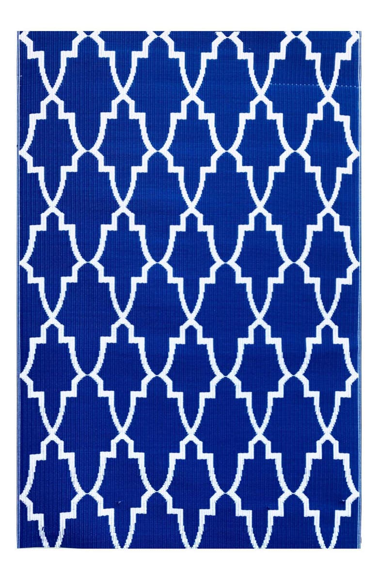 Mad Mats Casa Blanca Blue & White Rug, Main, color, Blue And White
