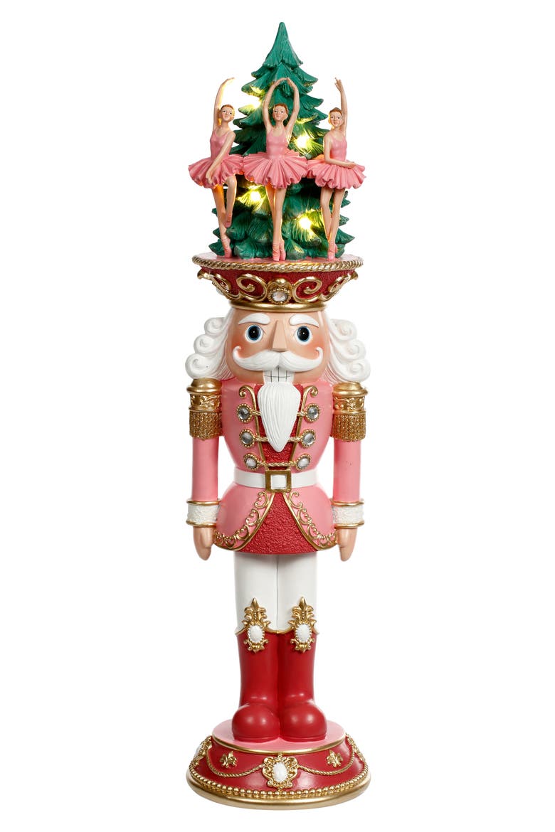 Lighted Prince Nutcracker, Main, color, Pink