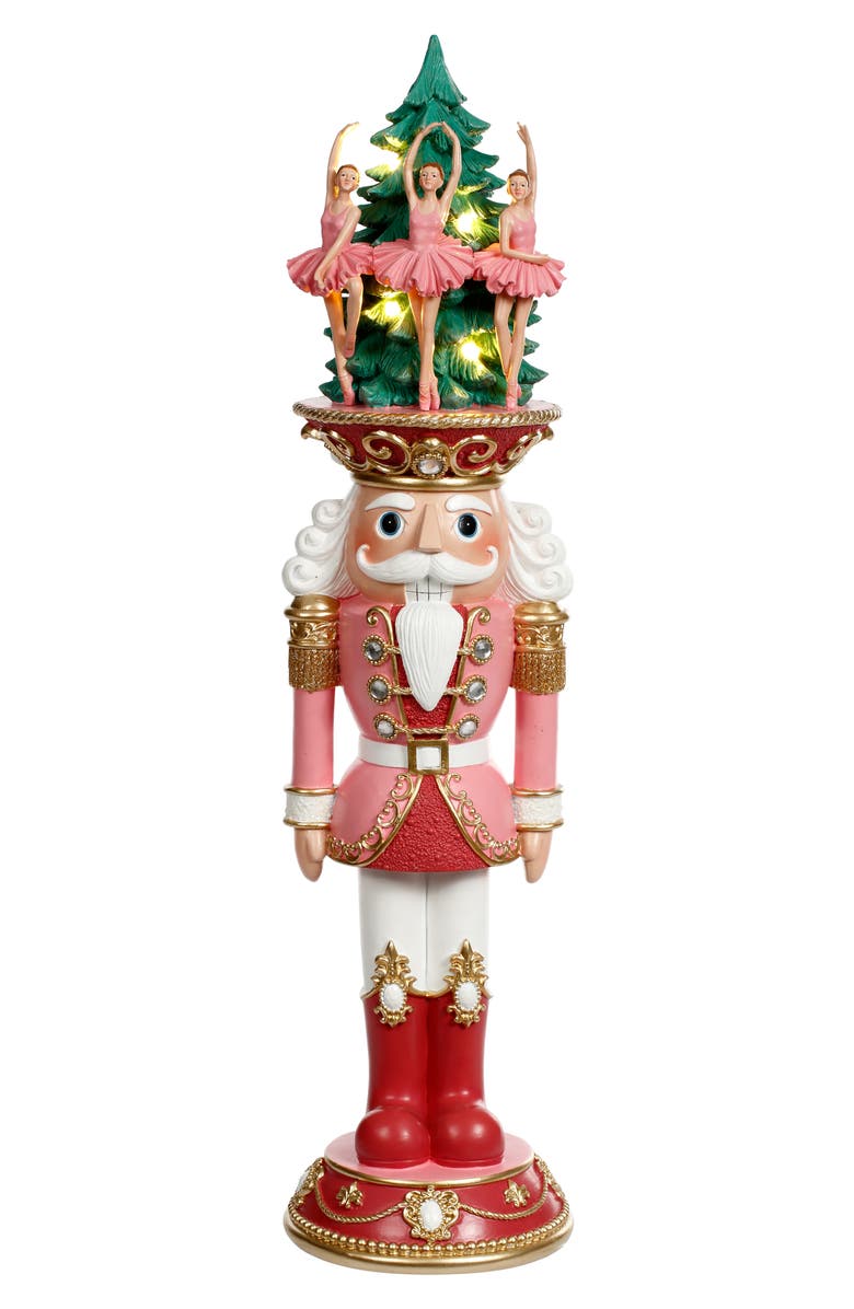 Mark Roberts Lighted Prince Nutcracker, Main, color, Pink