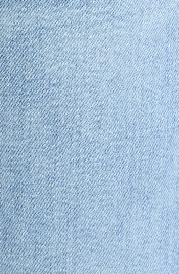 Saige Raw Hem Mid Rise Ankle Wide Leg Jeans