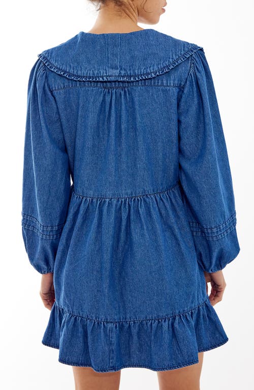 Bdg Urban Outfitters Long Sleeve Tiered Denim Dress