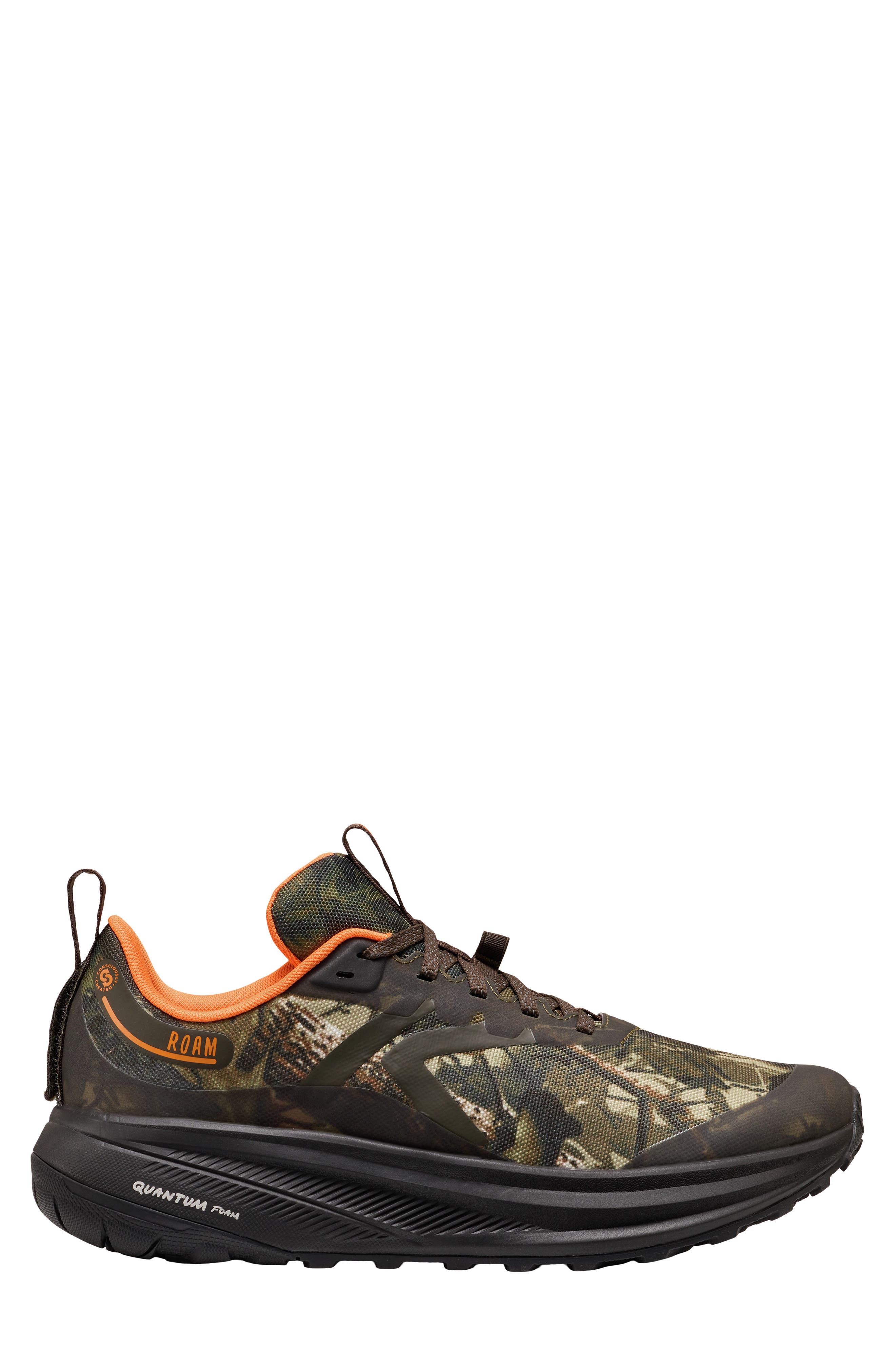 Roam Running Shoe, Alternate, color, CAMO/ SAFETY ORANGE