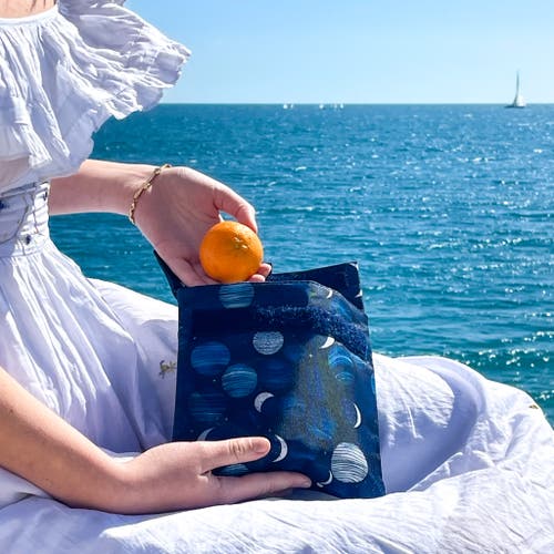 Yumbox Reusable Sandwich Bags Insulated, Washable, Eco-friendly Fabric Pouches For Snacks, Wraps & L