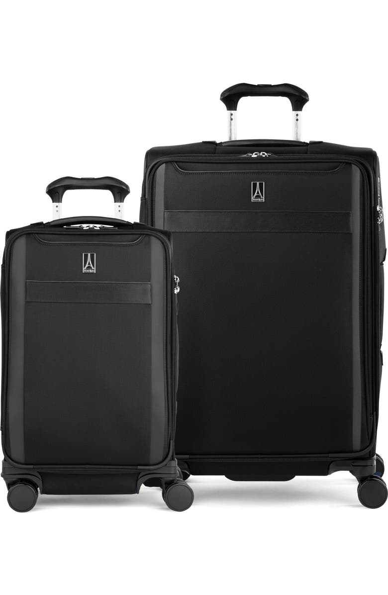 TRAVELPRO Versapack + Softside Carry On & Medium Spinner Luggage Set, Main, color, Black