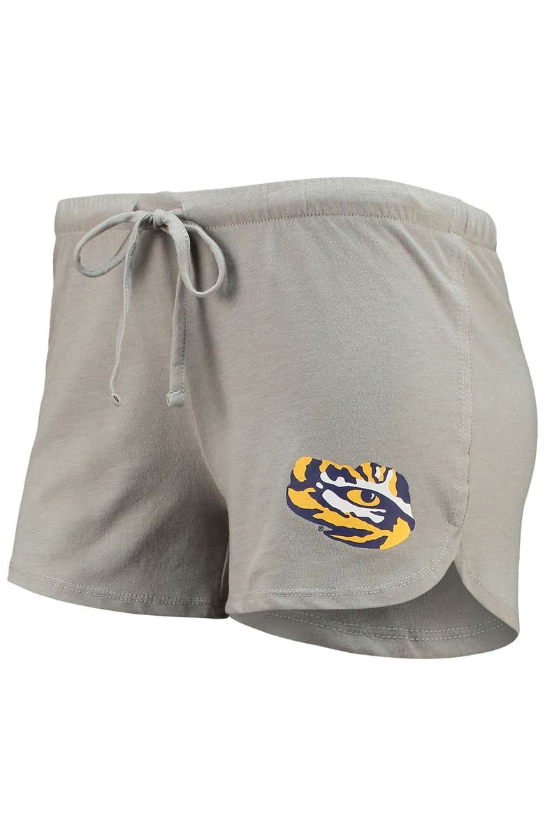 CONCEPTS SPORT Women's Concepts Sport Purple/Gray LSU Tigers Raglan Long Sleeve T-Shirt & Shorts Sleep Set, Alternate, color, 