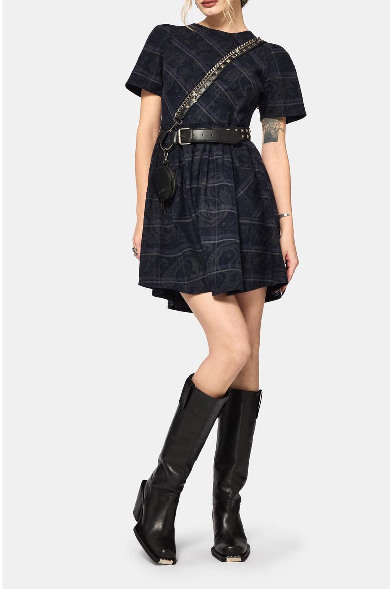 Plaith Mini Smock Dress, Alternate, color, Blue