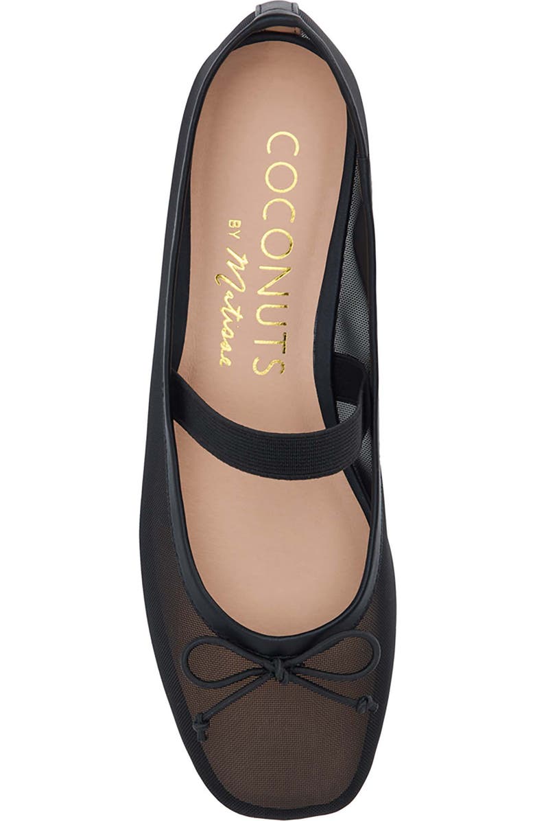 Coconuts by Matisse Bronx Mesh Ballerina Flat, Alternate, color, Black