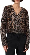 AllSaints Wick Lex Leopard Jacquard Cardigan