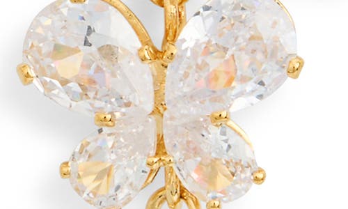 Eye Candy Los Angeles Josephine Cz Butterfly Linear Drop Earrings