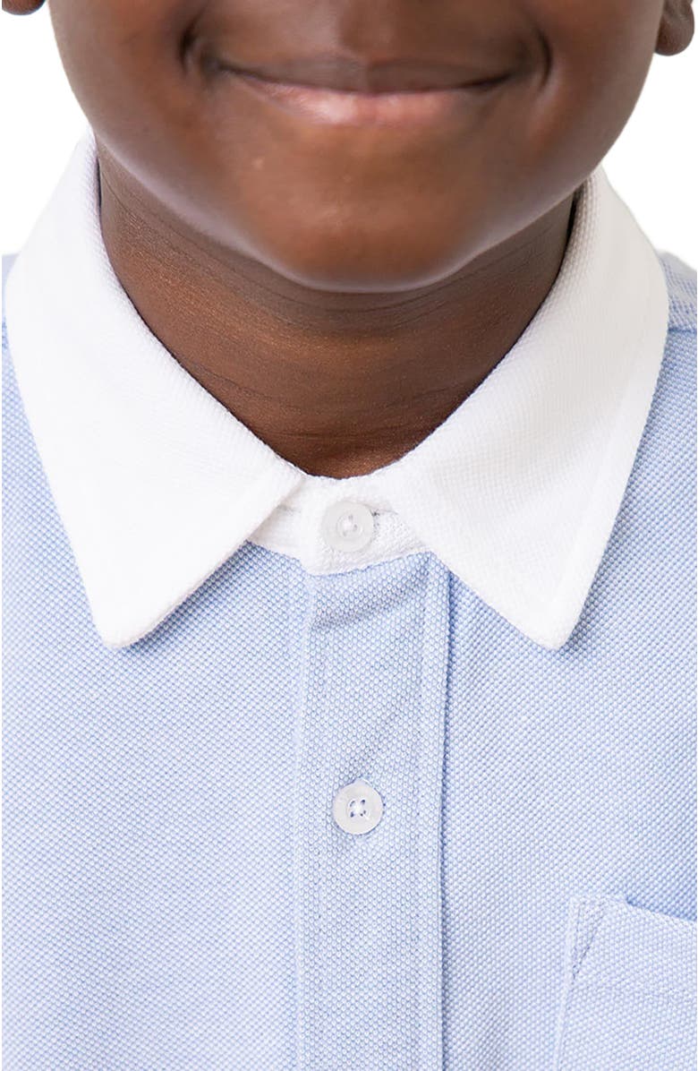 Hope & Henry Boys' Organic Pique Button Down Shirt, Kids, Alternate, color,
