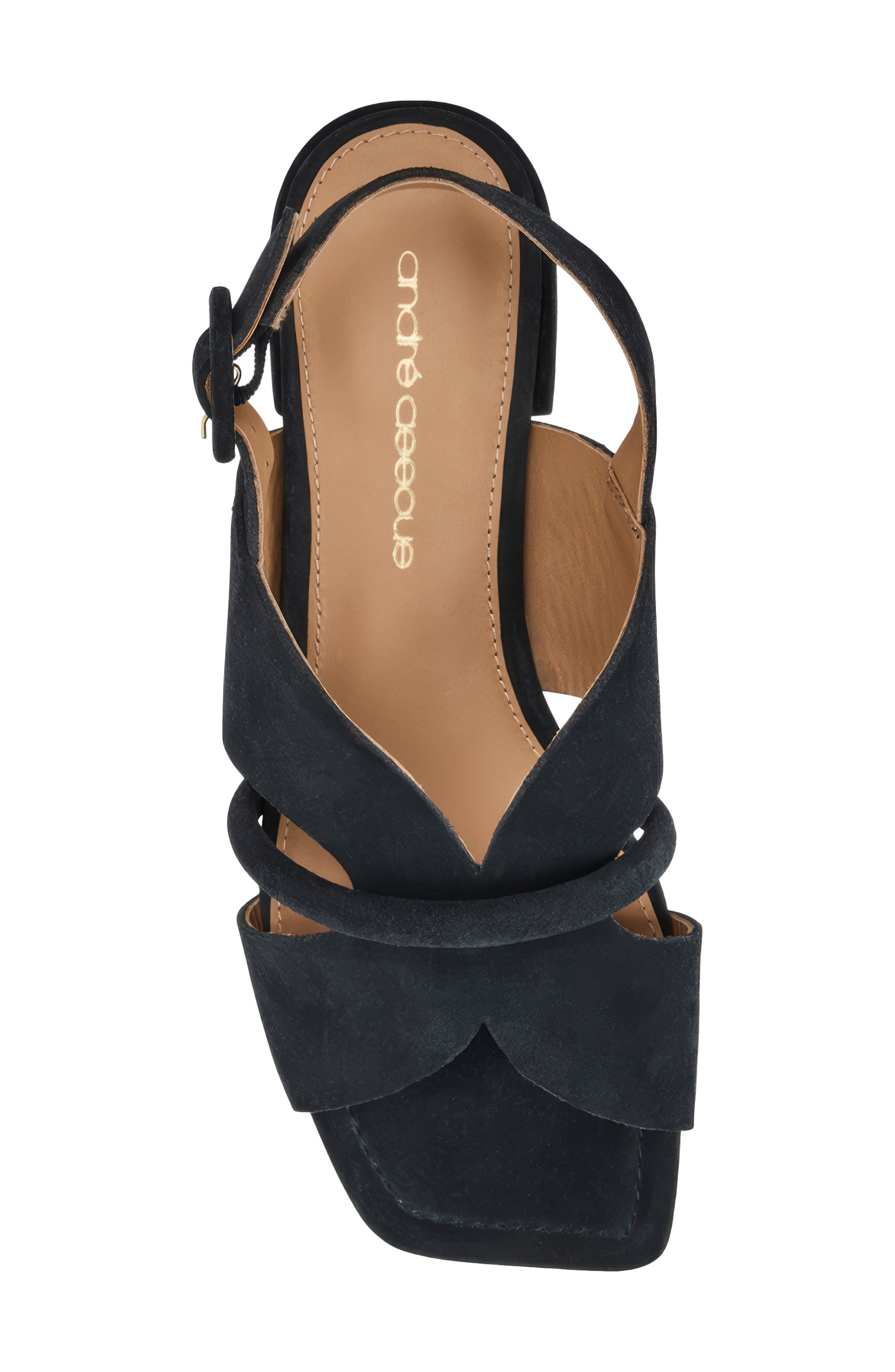 Journee Slingback Sandal, Alternate, color, NAVY