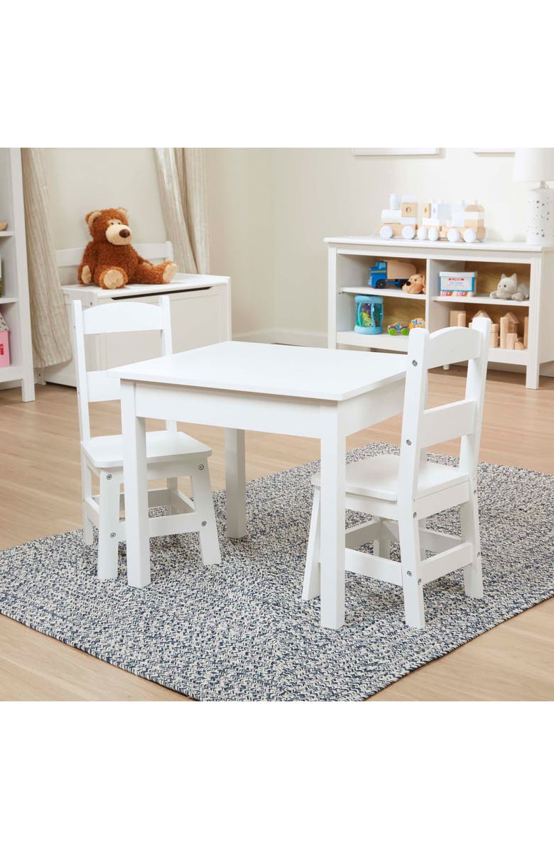 Melissa & Doug Wooden Table & Chairs Set, Alternate, color, Multi
