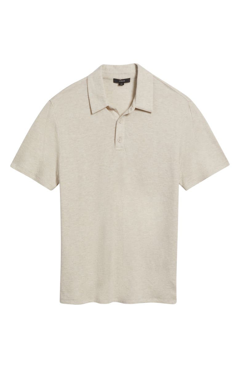 Vince Pima Cotton Blend Polo, Alternate, color, Morning Haze