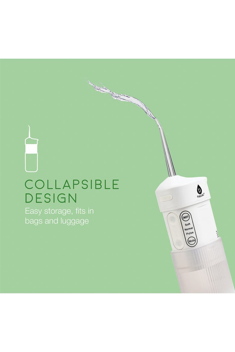 Portable USB Rechargeable Collapsible Water Flosser, Alternate, color, Multicolor