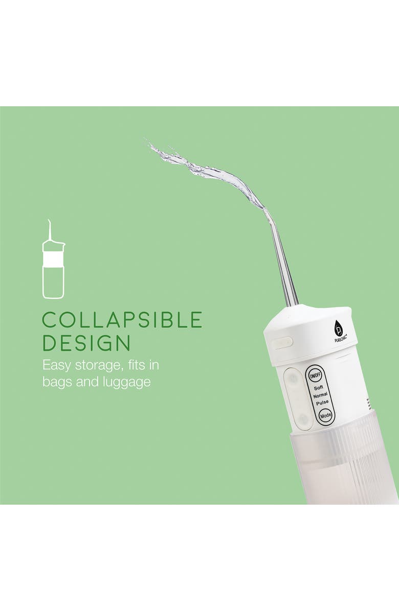PURSONIC Portable USB Rechargeable Collapsible Water Flosser, Alternate, color, Multicolor