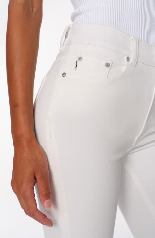 Dl1961 Bridget Instasculpt Raw Hem Ankle Bootcut Jeans In White Dl Airbrushed