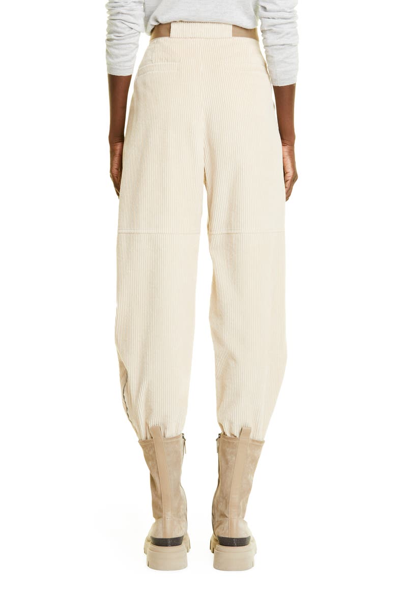 Belted Zip Cuff Corduroy Joggers, Alternate, color, C8667 OAT