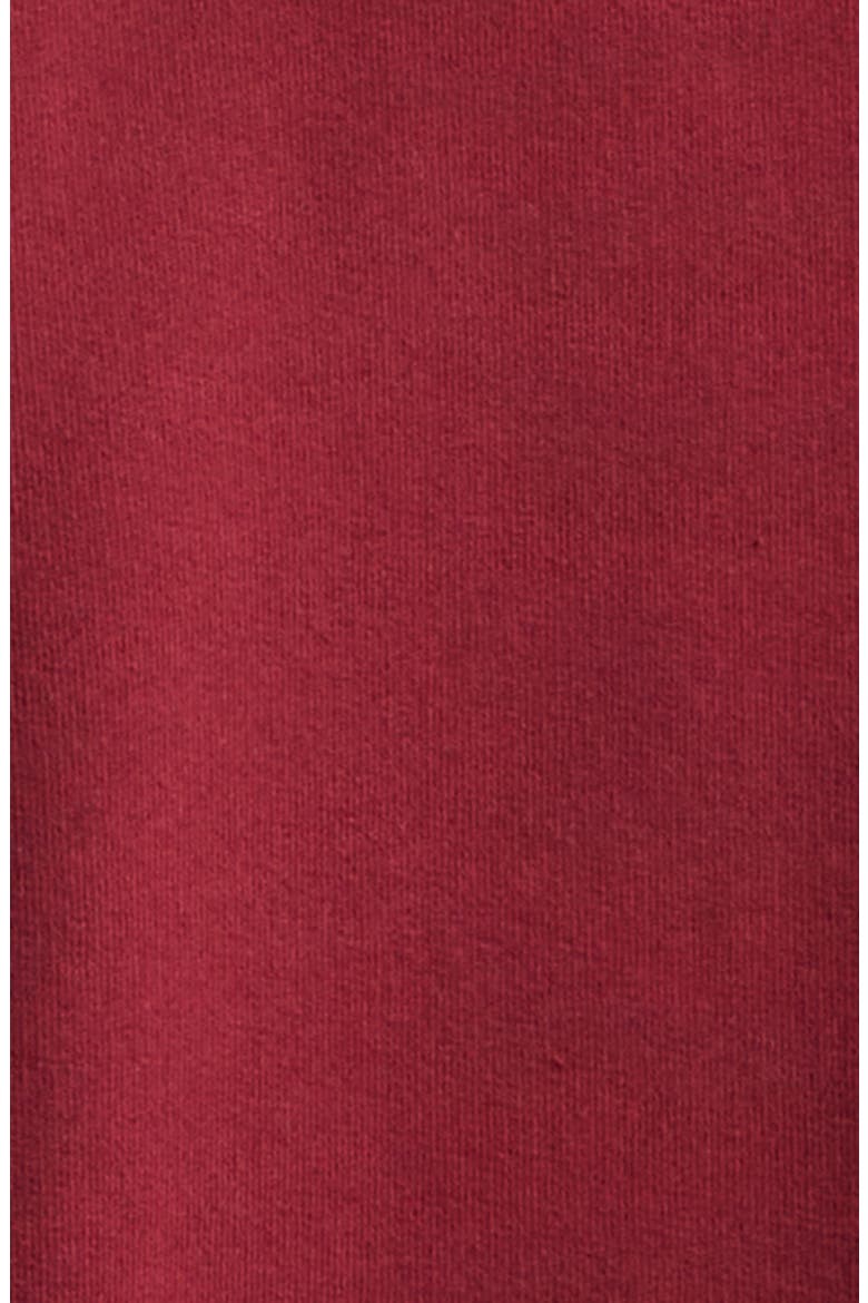 Logo Appliqué Cotton Hoodie, Alternate, color, 6164 BURGUNDY